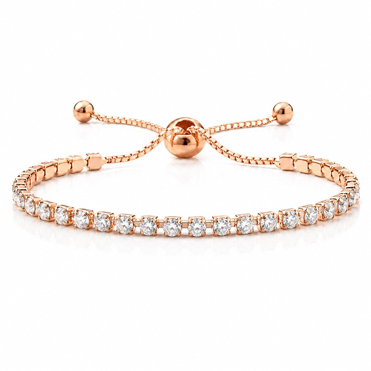 Hip Hop Tennis Zircon Chain Bracelet for Men and Women, Simple Fashion Jewelry
