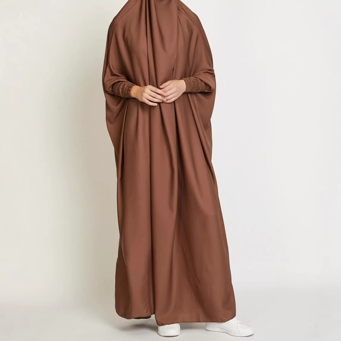 Chic Loose Long Women's Dress Solid Color Casual Plus Size Dress