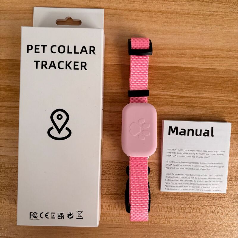 Real-Time GPS Pet Tracker: Long-Range Waterproof Collar with Activity Alert, Anti-Loss Finder Compatible with Apple Find My