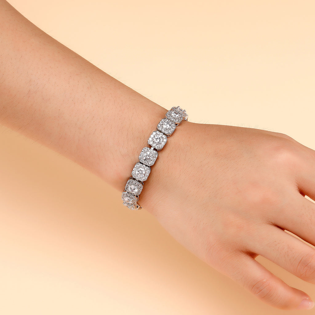 Men's 5A Zircon Cuban Chain Tennis Bracelet – Ice Sugar Link Hip Hop Jewelry