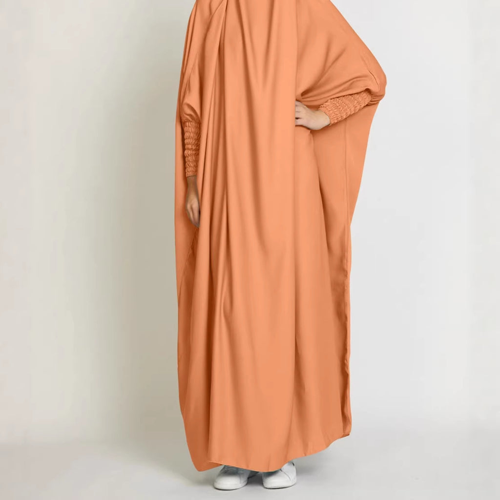 Chic Loose Long Women's Dress Solid Color Casual Plus Size Dress