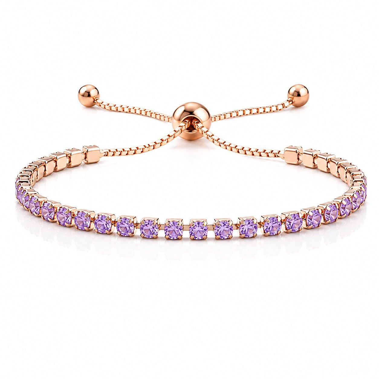 Hip Hop Tennis Zircon Chain Bracelet for Men and Women, Simple Fashion Jewelry