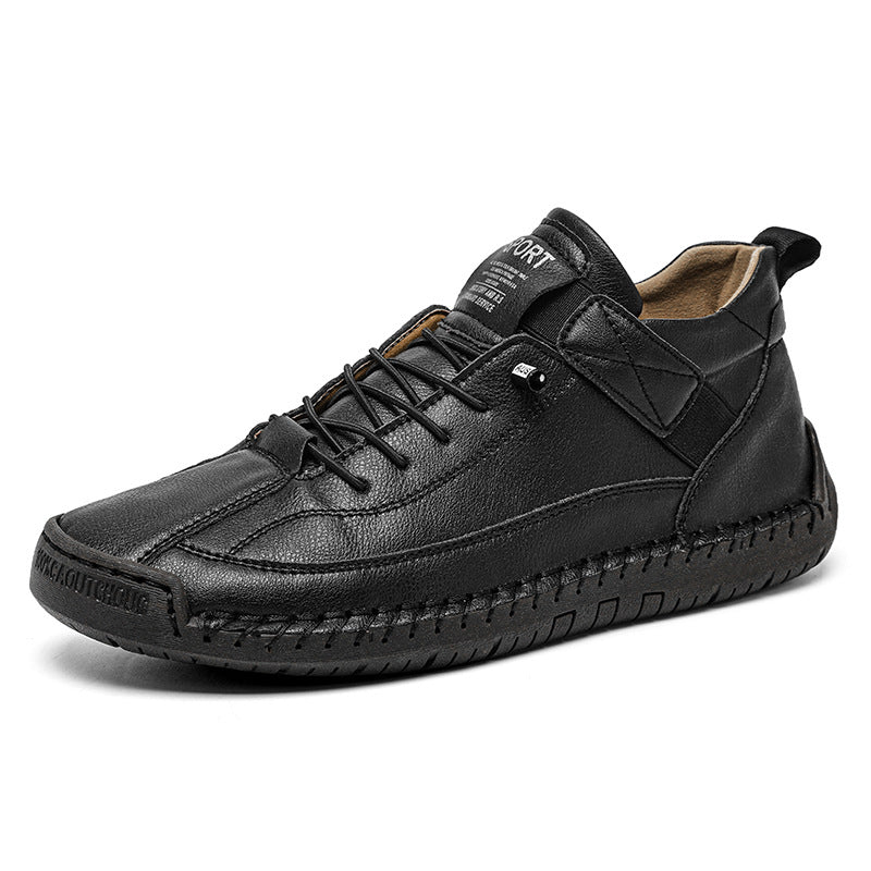 Casual Women's Shoes with Hand-Stitched Details, Oversized Comfortable Design