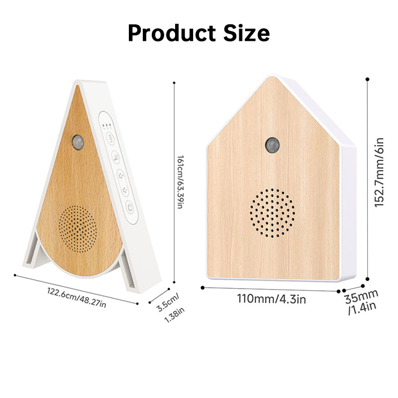 Realistic Birdsong Music Box, Motion Sensor Triggered, Portable Bird Chirp Speaker for Desktop/Wall Mount