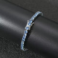 Luxury Tennis Bracelet with Full Zirconia, Single and Double Row Pave CZ Bracelet for Men and Women