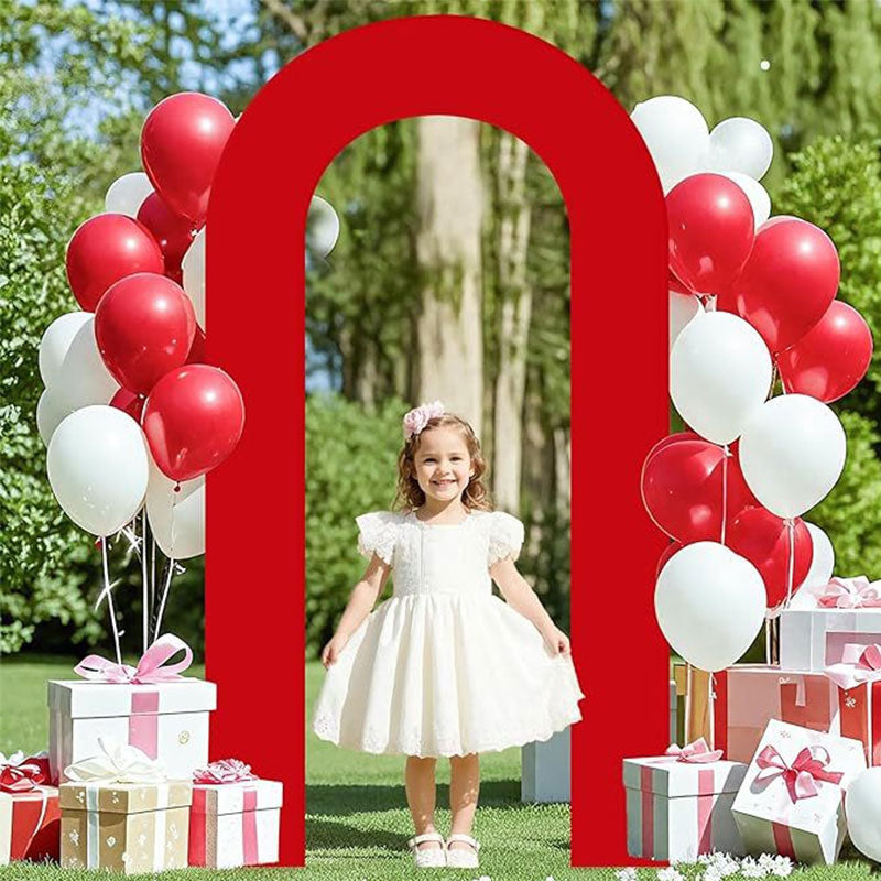 High Elasticity U-Shape Arch Backdrop Cover, Stretchable Open Frame Set for Birthday Baby Shower Wedding Decor