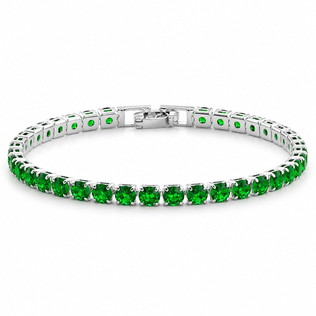 Hip Hop Tennis Zircon Chain Bracelet for Men and Women, Simple Fashion Jewelry