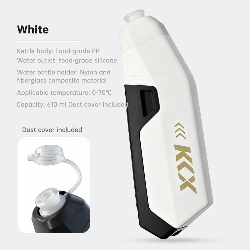 KKX Aero Bike Bottle Cage & 610ml Bottle Set – for MTB & Road Bike Down Tube