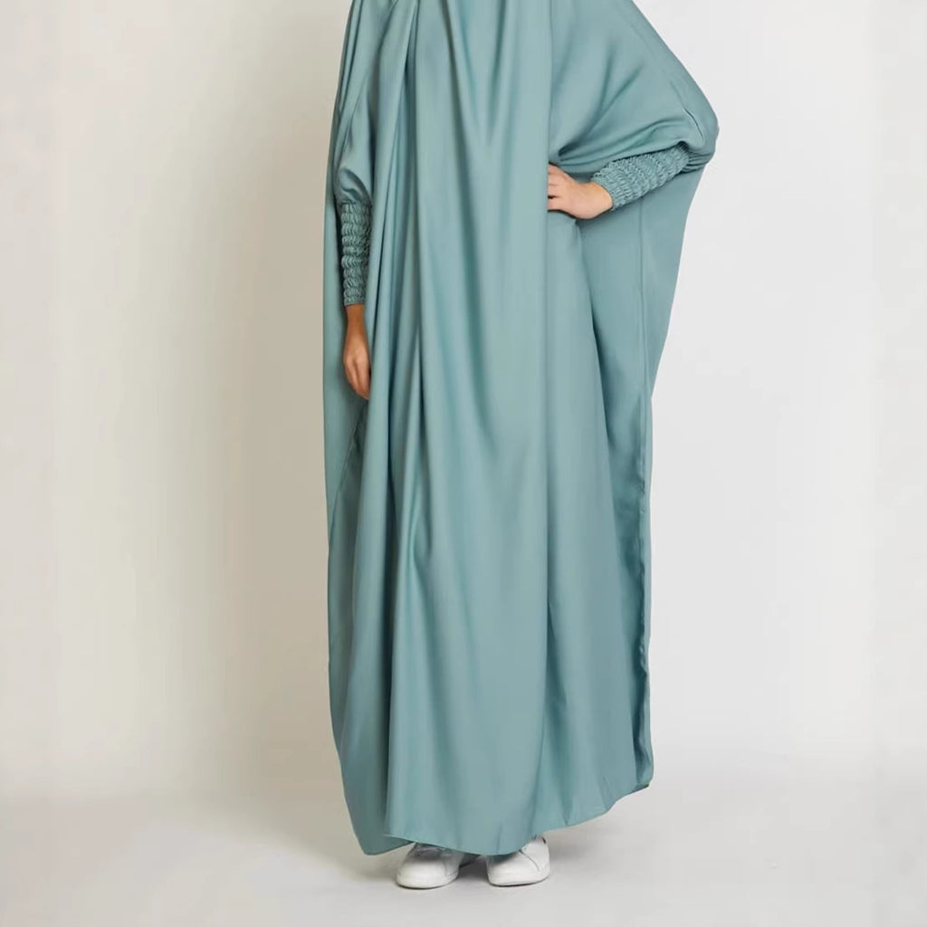 Chic Loose Long Women's Dress Solid Color Casual Plus Size Dress
