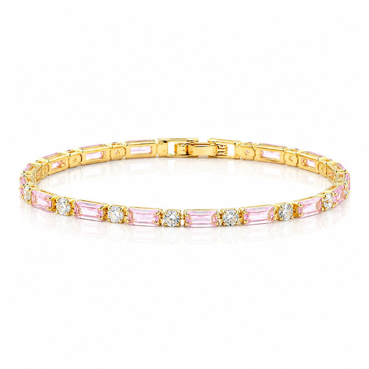 Hip Hop Tennis Zircon Chain Bracelet for Men and Women, Simple Fashion Jewelry