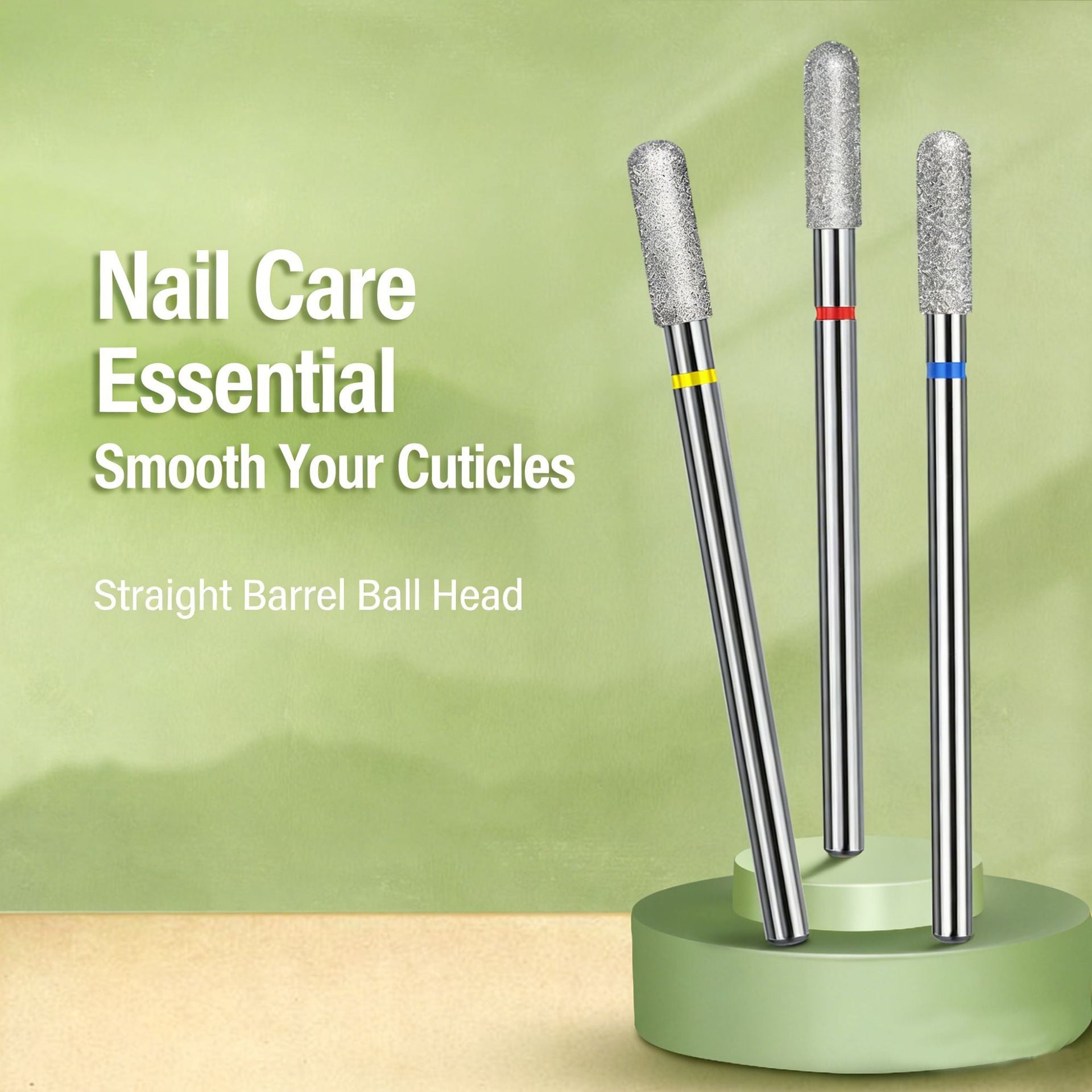 Nail Cylinder Flat Head Grinding Bit Tungsten Steel Nail Treatment and Removal
